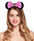 HENBRANDT Serra Tete Minnie | Bambini O Adulti | Rosa a Piselli con Nodo | Fascia per orecchie Mouse