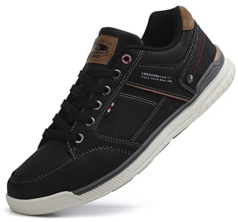 TARELO Sneaker Herren Freizeitschuhe Mode Schuhe Schwarz 44