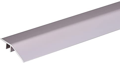 Threshold Strip Wood to Tile Transition Strips, Thicken Metal Carpet Trim Edge Strip for Uneven Floors Hardwood Flooring, Aluminium Door Edge Flooring Accessory