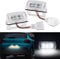 OZ-LAMPE 2PCS LED Number Plate Light for Citroen C3 PICASSO C4 PICAS SO C5 BERLINGO B9 M49 M59 XSARA, License Plate Lights for Peugeot 206 T3E 207 A7 407 406 306 307 308 5008 Partner M59