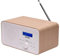 gef-roy Radio Portable, Denver DAB-30LIGHTWOOD 1W RMS - Personnel Numérique, Dab + Radio numérique, Fonctionne sur 230V ou Piles