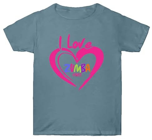 Unisex Zumba Training Kleidung Mode Lässige Liebe Druck Rundhalsausschnitt T-Shirt Zumba Lose Tanz Fitness Kurzarm Top I Love Zumba Bedrucktes T-Shirt