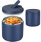 Pawtong 19oz Insulated Vacuum Food Jar with Buckle Lid Wide Mouth Soup Thermo for Hot Food Kids Leakproof Stainless Steel Lunch Container- Blue-1Pack