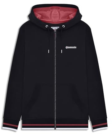 Lambretta Mens Full Zip Hoodie Black S