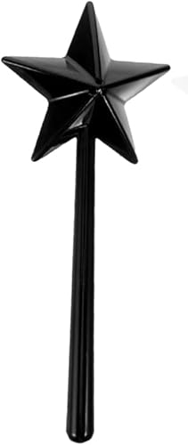 Varita Mágica salero y Pimentero, Dispensador de Especias, Especias en Forma de Estrella, Salero y Pimentero, Salero y Pimentero Varita Mágica, Dispensador de Sal y Pimienta, Negro