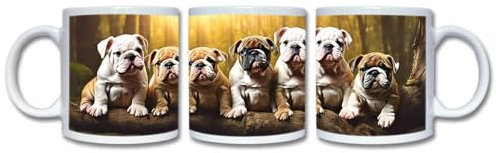 Giftoyo Tazza con cucciolo di bulldog inglese