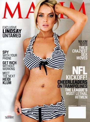 Lindsay Lohan Maxim Mini-Magazin-Poster, 28 x 43 cm, #a5139