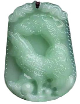 OAKKY Hommes Femmes Pendentif du Zodiaque Chinois Colliers amulette Hip Hop Bijoux Coq