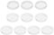 QUARKZMAN 10 Pièces 50mm/2 Pouces Grilles d'Aération Circulaires pour Soffite, Couverture de Grille d'Aération en Plastique Blanc pour Salle de Bain, Maison, Bureau, Cuisine, Garde-Robe