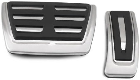 MZEER Auto Pedale Abdeckung Für A-udi A4 B8 A6 A7 A8 S4 RS4, A5 S5 RS5 8T Q5 SQ5 8R Autopedale Kraftstoffbremse Fußstützenpedalabdeckung Gaspedal Bremspedalabdeckung Bremse Pedalkappen(AT 2PCS)