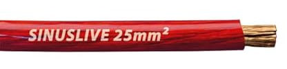 Sinuslive 25mm² Stromkabel rot Meterware