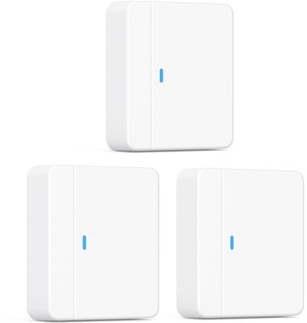 X-Sense Sensore Smart Porta Kit di Sicurezza AS05/AS08 Accessori con Batteria Sostituibile Compatibile con Alexa, per Varie Porte e Finestre in Appartamenti, Dormitori SDS0A, Set di 3 Pezzi