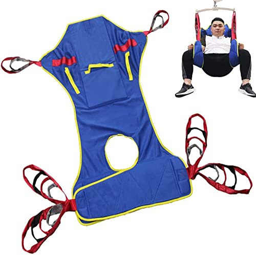 Patientenlifting-Schlingen, Ganzkörper-Patientenhilfs-Transfer-Schlinge für Patienten mit Dusche und Badewanne, große Toiletten-Schlinge, Hebeschlinge für übergewichtige ältere Menschen, 230 kg (507
