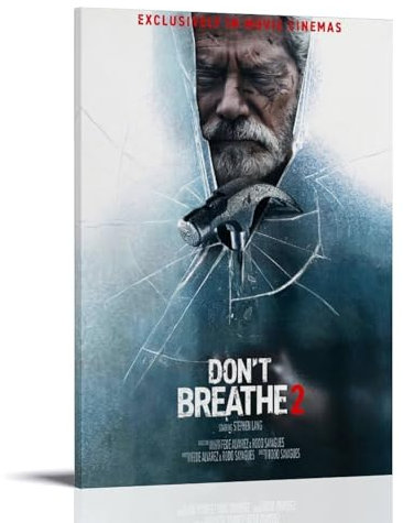 HUEAEHAHE Don't Breathe 2 2021 (2) Poster Zimmer Deko Poster auf Leinwand Ästhetisch Poster Print Wandkunst Deko Poster 08 x 12 Zoll (20 x 30cm) Stil Rahmen