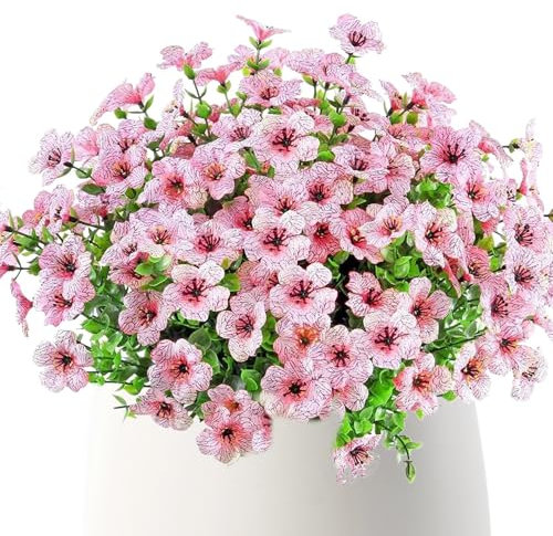 Générique Vielseitig einsetzbare künstliche Blumen für den Außenbereich, künstliche Frühlingsblumen, Polypropylen, UV-beständig, wasserfest, Blumenarrangements für, Yard, Garten, Topf
