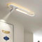 XIANHE LED Deckenlampe Flur Esszimmer Dimmbare Deckenleuchte mit Fernbedienung, Modern Oval mit Scheinwerfer Leuchten für Wohnzimmer Schlafzimmer Balkon Küche Decke Hängend Lampe (Weiß, L60cm)