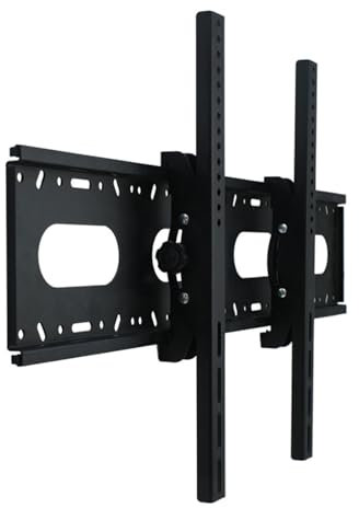 HUANGING Robusto supporto fisso da parete per TV a schermo piatto da 60 a 120 pollici, supporta fino a 45 kg, design elegante per la casa