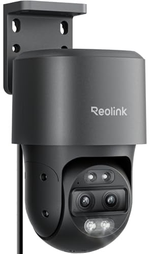 Reolink 4K PTZ PoE Überwachungskamera Außen, Dual-Objektiv, TrackMix PoE-G | 8MP Kamera mit 6X Hybridzoom, 355°/90° Schwenkbar, Auto-Tracking, Farbnachtsicht, Personen-/Fahrzeug-/Tiererkennung, Audio
