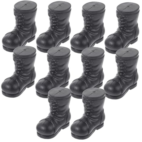 Ipetboom 10 Stück Teiliges Weihnachtsmann Stiefel Deko zum Befüllen und DIY Niedliche Nikolausstiefel Party Zubehör für Festliche Weihnachtsdeko und Xmas Feiern