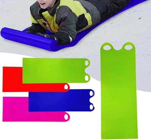 Aufrollbare Snowboard-Matte, Schneeschlitten, Fliegender Teppich, Schlitten, Outdoor-Spaß, Gleitfähiger Schlitten, Flexibel tragbarer Ski-Board, Ski-Matte