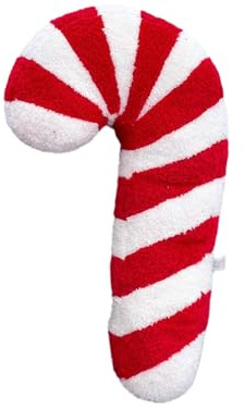 Bagiaope Weihnachts Zuckerstangen Kissen | 46cm süßes Weihnachts-Zuckerstangen-Sofakissen | Weiches Zuckerstangen-Plüschkissen, Winter Dekokissen, Wiederverwendbares Weihnachtskissen