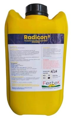 Radicon Fertek 10 kg Estratto di Humus Rigenerante per Apparato Radicale, Acidi Umici da Vermicompost,