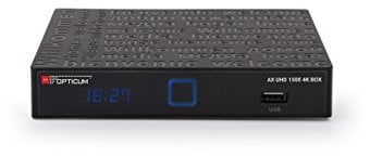 RED OPTICUM AX UHD 1500 4K Box Android 4K Ultra HD DVB-S2 Receptor PVR Ready Negro