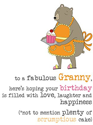 Dandelion Stationery Granny Birthday Sparkle Finished Greeting Card Cards