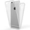 NALIA 360 Grad Handyhülle kompatibel mit Apple iPhone 6 Plus 6S Plus, Full-Cover Silikon Bumper mit Displayschutz vorne Hardcase hinten, Hülle Doppel-Schutz Dünn Case Handy-Tasche, Farbe:Transparent
