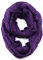 Yixda Damen Schals Herbst Winter Warm Loop Schlauchschal Strickschal (Lila)