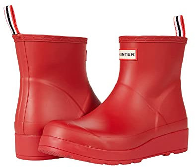 Hunter Play Short, Stivali in Gomma Donna, Logo Rosso, 38 EU
