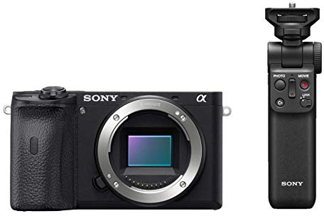 Sony Alpha 6600 Premium Mirrorless APS-C Camera and GP-VPT2BT Handgrip, Black