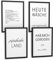 Papierschmiede® Premium Spruchposter Set 4er DIN A4 (21x30 cm) Motiv: Badezimmer & WC, Bilder Badezimmer Deko, Poster mit Sprüchen, Bilder fürs Bad, Poster Set ohne Rahmen