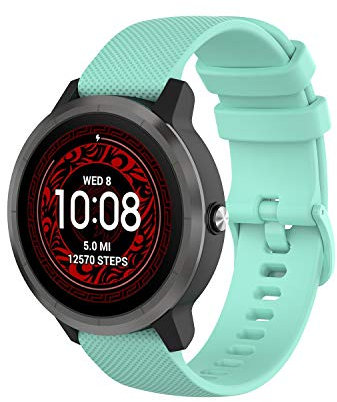 Wownadu 20mm Quick Release Cinturino Compatibile per Garmin Vivoactive 5/3, Venu, Venu 2 Plus/Sq/Sq 2 Cinturini Donna Uomo Braccialetto Garmin per Vivomove 3/Style Alzavola