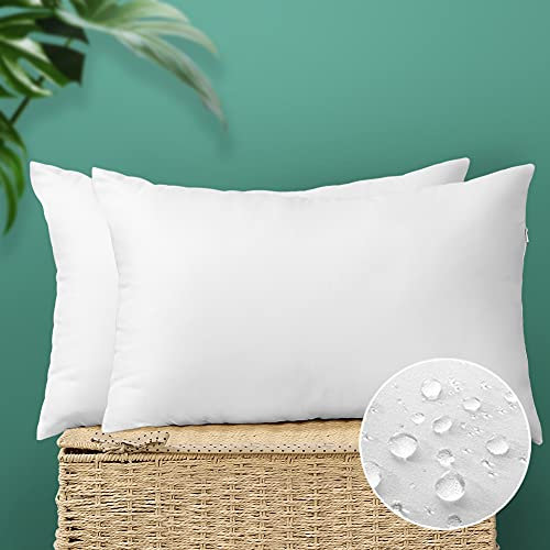Artscope 2er Set wasserdichte Kissenfüllung 30 x 50 cm- Kisseneinsätze im Freien - Füllkissen Kopfkissen Sofakissen für Patio Garten Sofa Bauernhaus Dekor