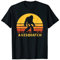 Retro Sasquatch Axe Throwing Cryptid Carrying Hatchet T-Shirt