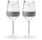Host Wine Freeze Bicchieri refrigeranti per vino a doppia parete da freezer con stelo con gel refrigerante e impugnatura in silicone isolata | Set di 4 bicchieri in plastica 192 ml - Grigio (10033)