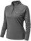 YSENTO Damen Sportshirt Langarm Laufshirt Schnelltrocknend T-Shirt Fitness Yoga Training Langarmshirts mit 1/4 Reißverschluss(Dunkelgrau,S)