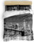 NEKOMARUKE Bettwäsche Set 155x220 Jungen Mädchen Brooklyn Bridge New York City Skyline GlüHend Kinderbettwäsche Weiche Bettbezug und Kissenbezug 80x80cm mit Reißverschluss