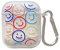 Kompatibel mit Airpods 1/2 Hülle Durchsichtig, CrazyLemon Weiche TPU AirPods Hülle Klar Kopfhörerhülle mit Schlüsselanhänger für Airpods 1 & 2 Hülle - Bunter Smiley