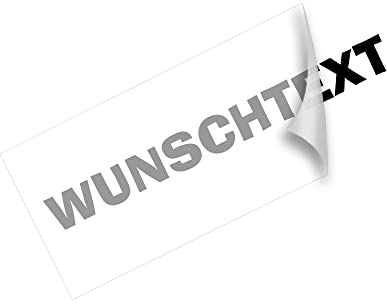 Wunschtext Aufkleber Konfigurator Onlinedesigner Schaufenster Auto Zahl Text individuelle Länge und Farben Lieferzeit 2 bis 3 Werktage