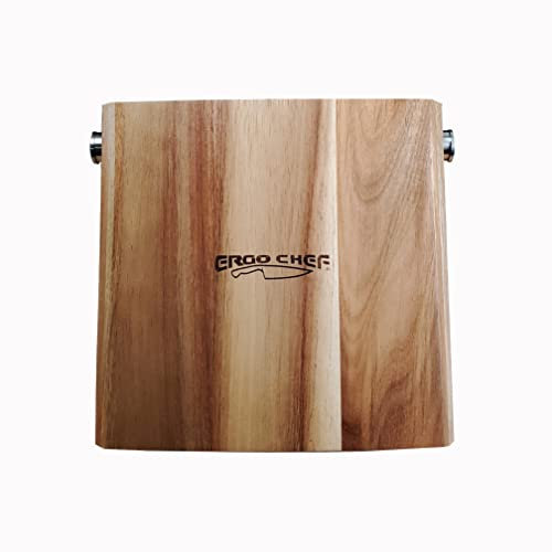 Ergo Chef Pro Serie 2.0 Messer-Aufbewahrungsblock aus Akazienholz, 10 Schlitze