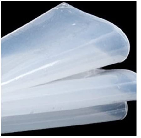 1 Stück Silikonmatten 500 Mm × 500 Mm, 0,1 Mm / 0,2 Mm / 0,3 Mm / 0,5 Mm / 0,8 Mm 1 Mm Hochwertige Silikonkautschukfolie, Transparenter Silikonfilmgummi (Color : White0.1mm)