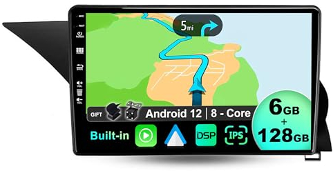 BXLIYER - 6G+128G - Android 14 IPS Autoradio Passt für Benz GLK-Class X204 (2012-2015) - Kabellos CarPlay/Android Auto/DSP - LED Kamera & MIC - 9 Zoll 2 Din - DAB Lenkradsteuerung Fast-boot 360-Kamera