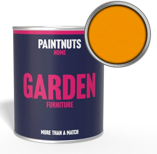 Paintnuts Garden Furniture Paint - RAL-1037 - SUN YELLOW Gloss 1 Litre Tin