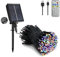 Tacobey Solar Lichterkette Außen Bunt -20M 200 LED Lichterkette Aussen Solar und USB Aufladbar mit Fernbedienung, 8 Mode, Wetterfest, für Outdoor Garten Terrasse Balkon Deko