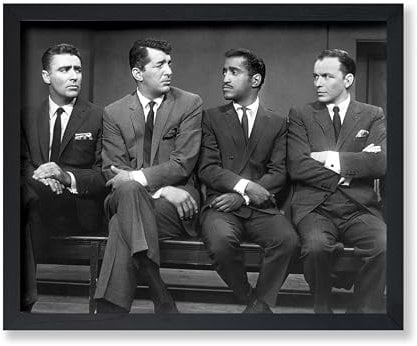 Poster Master The Rat Pack Print - Gentlemen in Suits Poster - Fashion Art - Black & White Photography Wall Design - Friendship Art - Great Living Room or Office Wall Decor - 20,3 x 25,4 cm ungerahmt