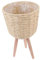 INOOMP 1Stk Pflanzgefäß Rattan Geschenke für den einzug doniczki do kwiatow do salonu Eckblumenhalter großer Aufbewahrungskorb Vase Anlage dekorativer Blumentopf Blumentopfverzierung