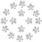 GORGECRAFT 300pz Fiore Trasparente Strass 11mm Mini Resina con Retro Piatto Fiori Gemme Ciondoli Floreali Rotondi Bottoni Abbellimenti per Cellulare Creazione di Gioielli Decorazione per Capelli