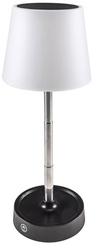 ChiliTec Tischlampe Touch Akku Dimmbar LED Licht Warmweiß 3000k Höhe 11,5 bis 29cm einstellbar Schwarz
